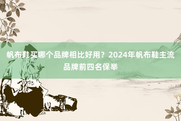 帆布鞋买哪个品牌相比好用？2024年帆布鞋主流品牌前四名保举