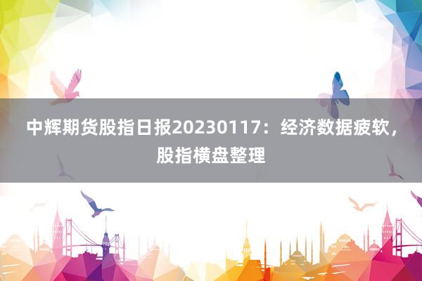 中辉期货股指日报20230117：经济数据疲软，股指横盘整理