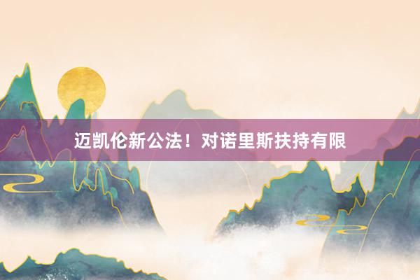 迈凯伦新公法！对诺里斯扶持有限